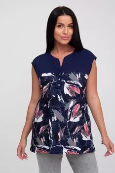 Жен. футболка арт. 23-0173 Темно-синий р. 60