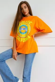 Жен. футболка "Ассорти" Оранжевый р. 44-54