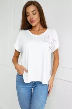 Жен. футболка "Бэтти" Белый р. 66