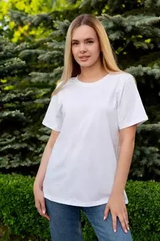 Жен. футболка "Базовая" Белый р. 54