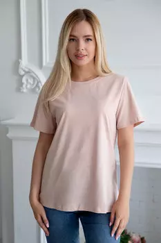 Жен. футболка "Базовая" Бежевый р. 52