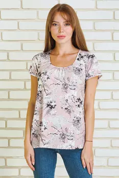 Жен. футболка "Цикорий" Пудра р. 50