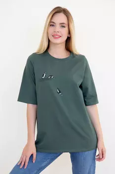 Жен. футболка "Эбигейл Хаки" р. 50