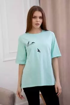 Жен. футболка "Эбигейл Зеленый" р. 50