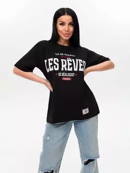 Жен. футболка "Кантри" Черный р. 42