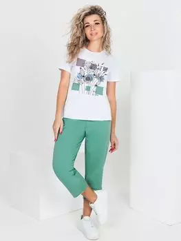 Жен. футболка "Колор" Белый р. 54