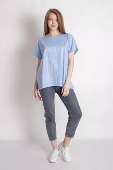 Жен. футболка "Мадонна" Голубой р. 58