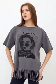 Жен. футболка "Нирвана Серый" р. 44-50