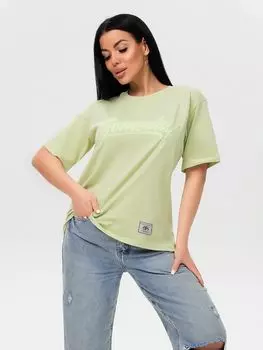 Жен. футболка "Плейс" Олива р. 42