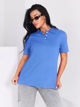 Жен. футболка "Polo" Голубой р. 48