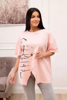 Жен. футболка "Пульс" Розовый р. 56-58