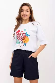 Жен. футболка "Сфера Белый" р. 48