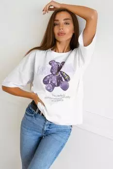 Жен. футболка "Сфера" Белый р. 50