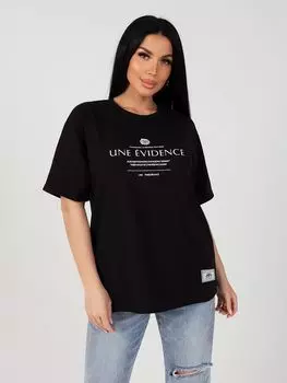 Жен. футболка "Сити" Черный р. 52