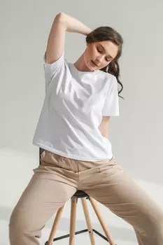 Жен. футболка "Стандарт" Белый р. 48