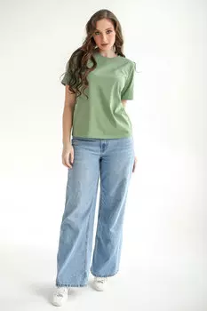 Жен. футболка "Стандарт" Зеленый р. 54