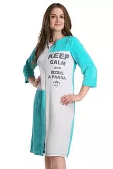 Жен. халат "арт. 16-0229 Зеленый" р. 50