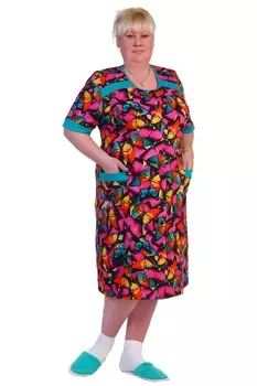 Жен. халат арт. 16-0289 Малиновый р. 60