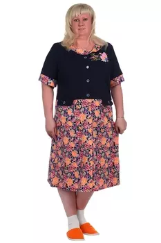 Жен. халат арт. 16-0349 Коралл р. 62