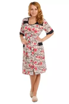 Жен. халат арт. 16-0403 Бежевый р. 50