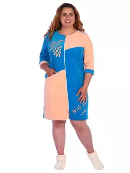 Жен. халат "арт. 16-0440 Темно-бирюзовый" р. 56