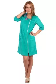 Жен. халат арт. 16-0467 Зеленый р. 50