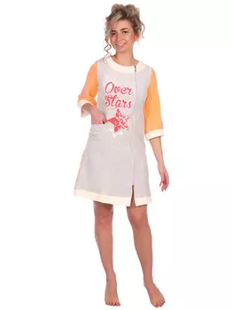 Жен. халат "арт. 16-0468 Персиковый" р. 44