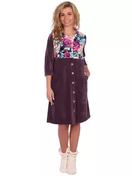 Жен. халат "арт. 16-0472 Кофейный" р. 60