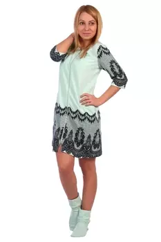Жен. халат арт. 16-0473 Мята р. 48