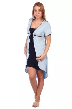 Жен. халат арт. 16-0483 Голубой р. 44