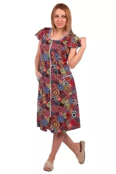 Жен. халат арт. 16-0531 Голубой р. 56