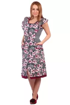 Жен. халат арт. 16-0532 Розовый р. 50