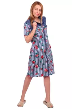 Жен. халат арт. 16-0535 Красный р. 64