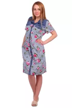 Жен. халат арт. 16-0535 Малиновый р. 68