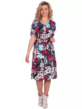 Жен. халат арт. 16-0556 Бирюзовый р. 56