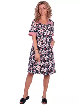 Жен. халат арт. 16-0577 Сухая роза р. 52