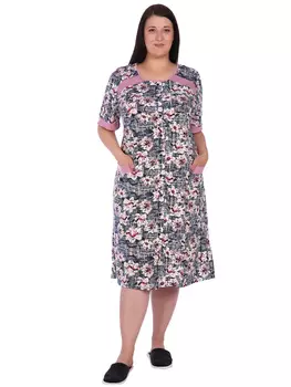 Жен. халат арт. 16-0602 Пудра р. 66