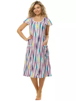 Жен. халат арт. 16-0714 Сиреневый р. 48