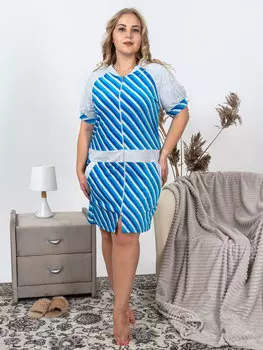 Жен. халат "арт. 16-0832 Голубой" р. 46