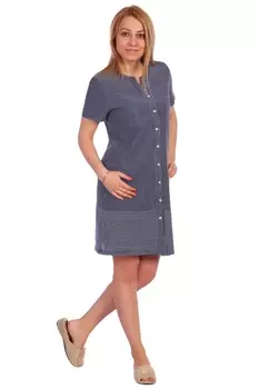 Жен. халат арт. 17-0010 Синий р. 54