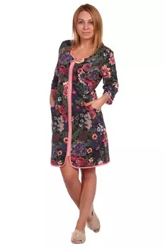 Жен. халат арт. 17-0070 Персиковый р. 62