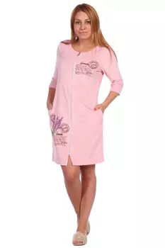 Жен. халат арт. 17-0071 Розовый р. 44