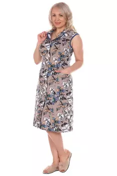 Жен. халат "арт. 17-0110 Индиго" р. 46