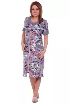 Жен. халат арт. 17-0111 Малиновый р. 50