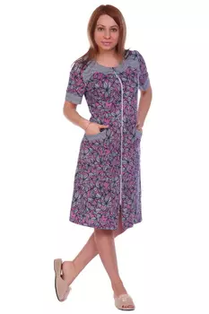 Жен. халат арт. 17-0112 Брусничный р. 60