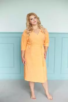 Жен. халат "арт. 19-0180 Персик" р. 54