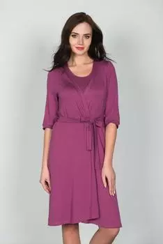 Жен. халат арт. 19-0252 Брусничный р. 48