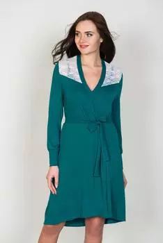 Жен. халат "арт. 19-0253 Изумрудный" р. 46