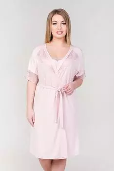Жен. халат "арт. 19-0274 Пудра" р. 46