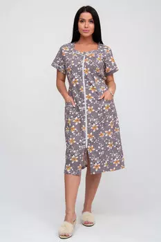 Жен. халат арт. 23-0139 Коричневый р. 58